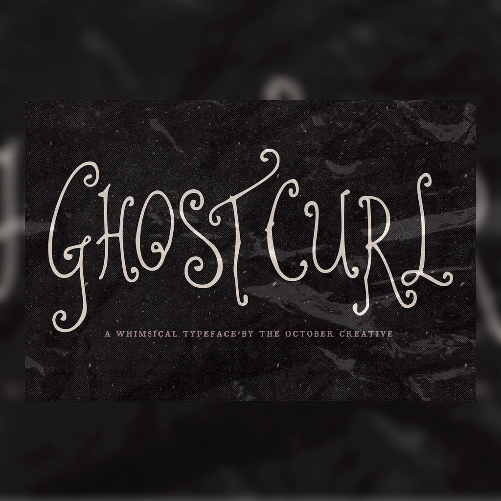 Ghostcurl Font, preview 1