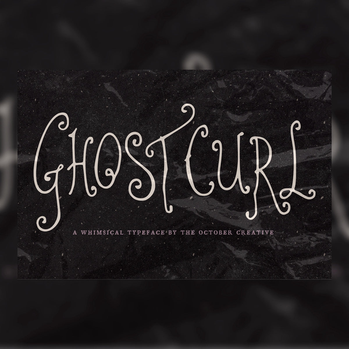 Ghostcurl Font, preview 1