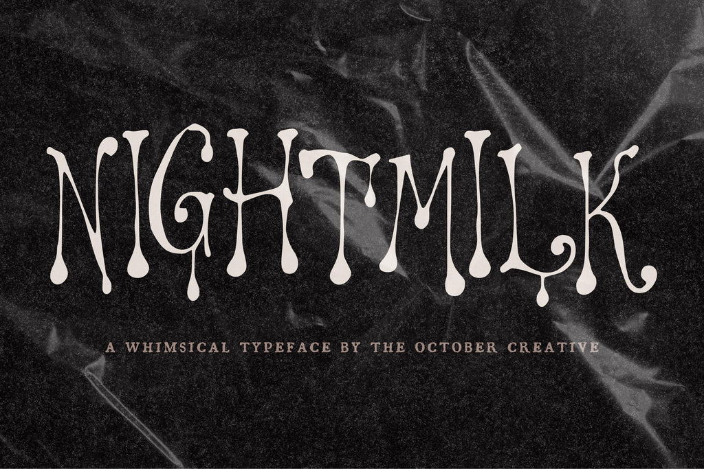 Nightmilk Font, preview 2