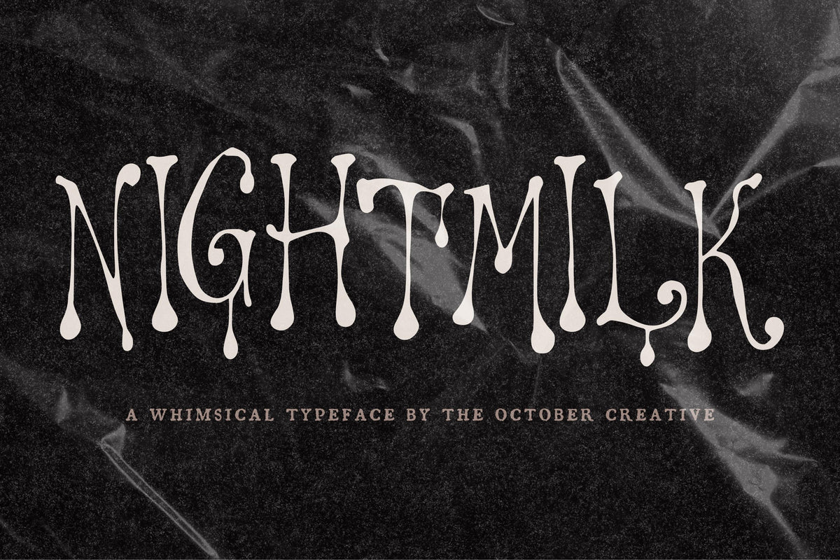 Nightmilk Font, preview 2
