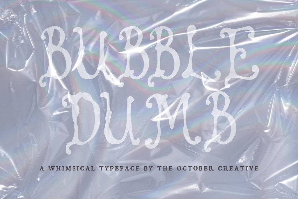 Bubbledumb Font, preview 2