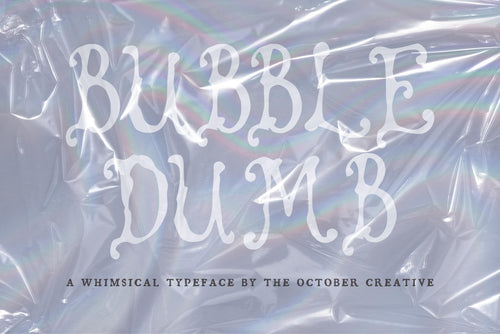 Bubbledumb Font, preview 2