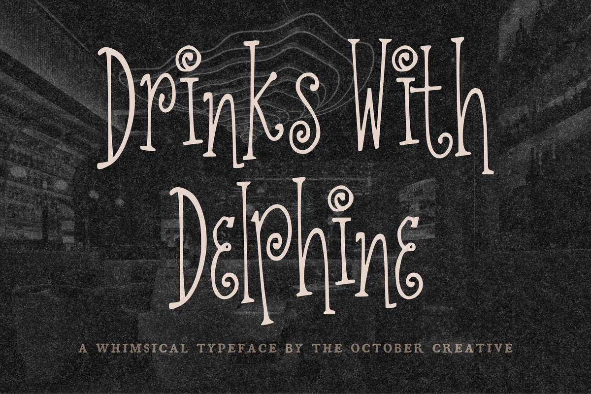 Drinks With Delphine Font, preview 2
