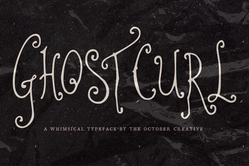 Ghostcurl Font, preview 2