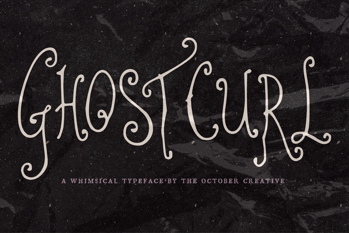 Ghostcurl Font, preview 2