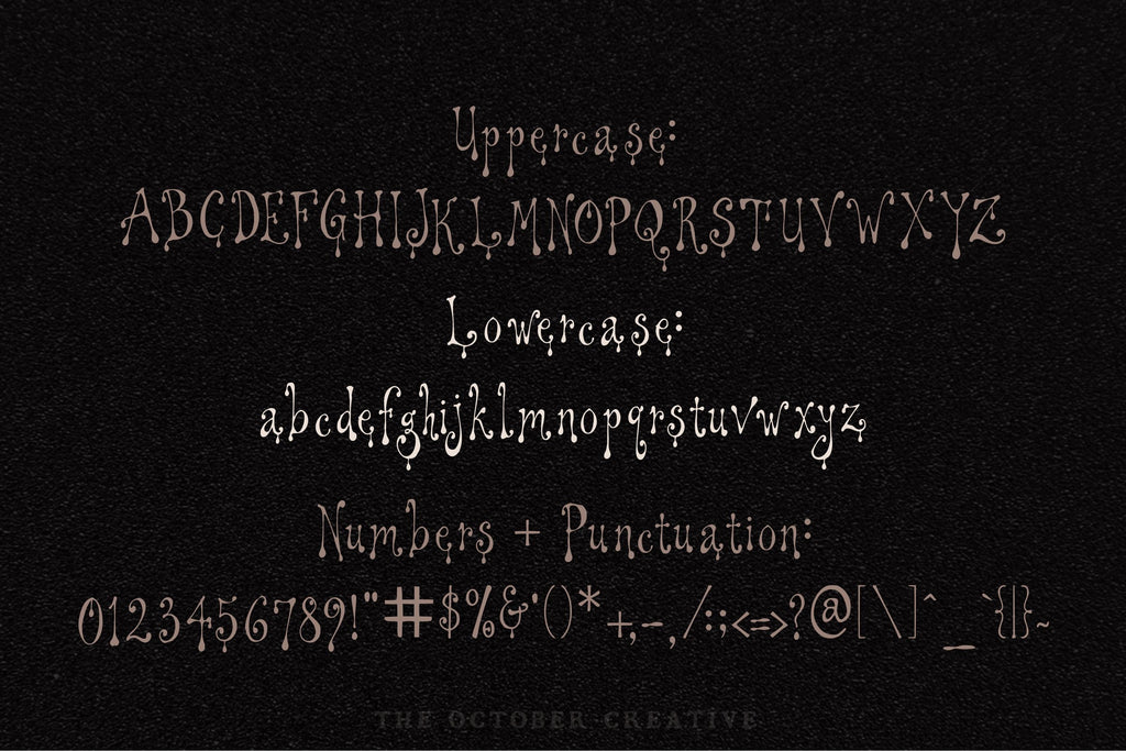 Nightmilk Font, preview 3