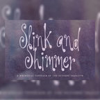 Slink and Shimmer Font, preview 1
