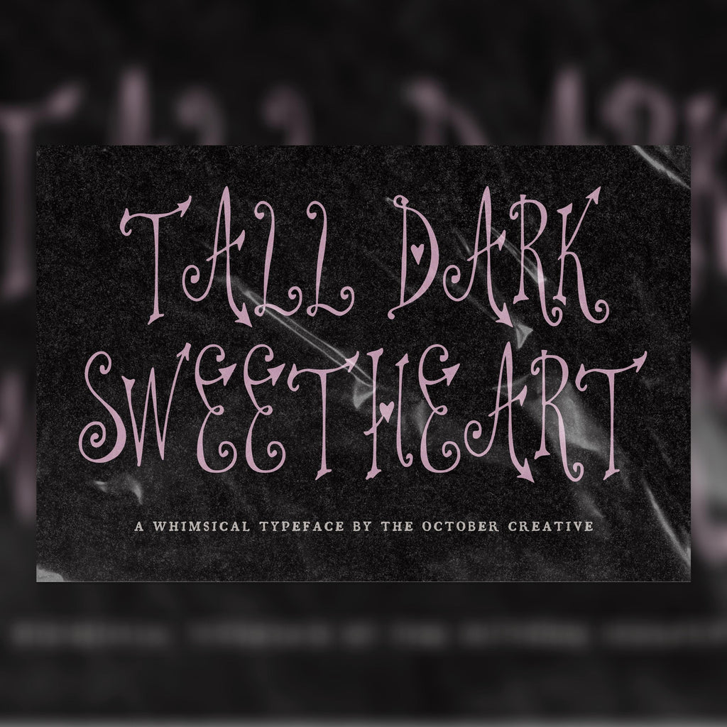 Tall Dark Sweetheart Font, preview 1