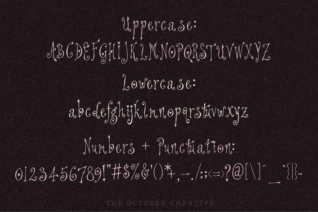 Tall Dark Sweetheart Font, preview 3