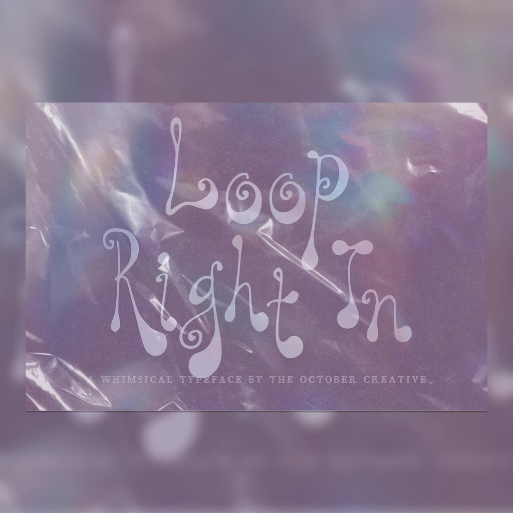Loop Right In Font, preview 1