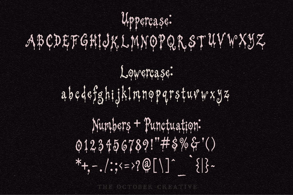 Ruinous Font, preview 3
