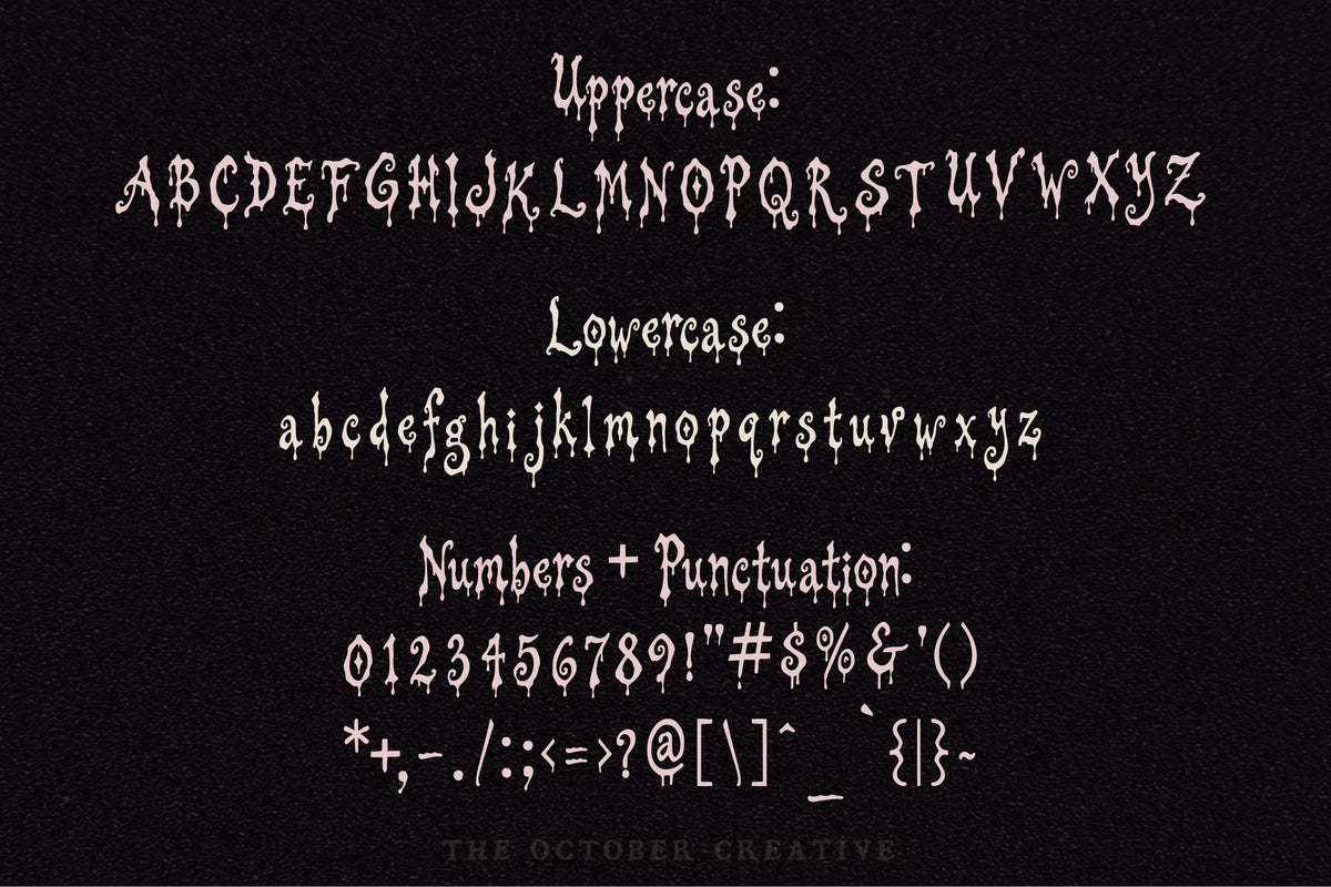Ruinous Font, preview 3