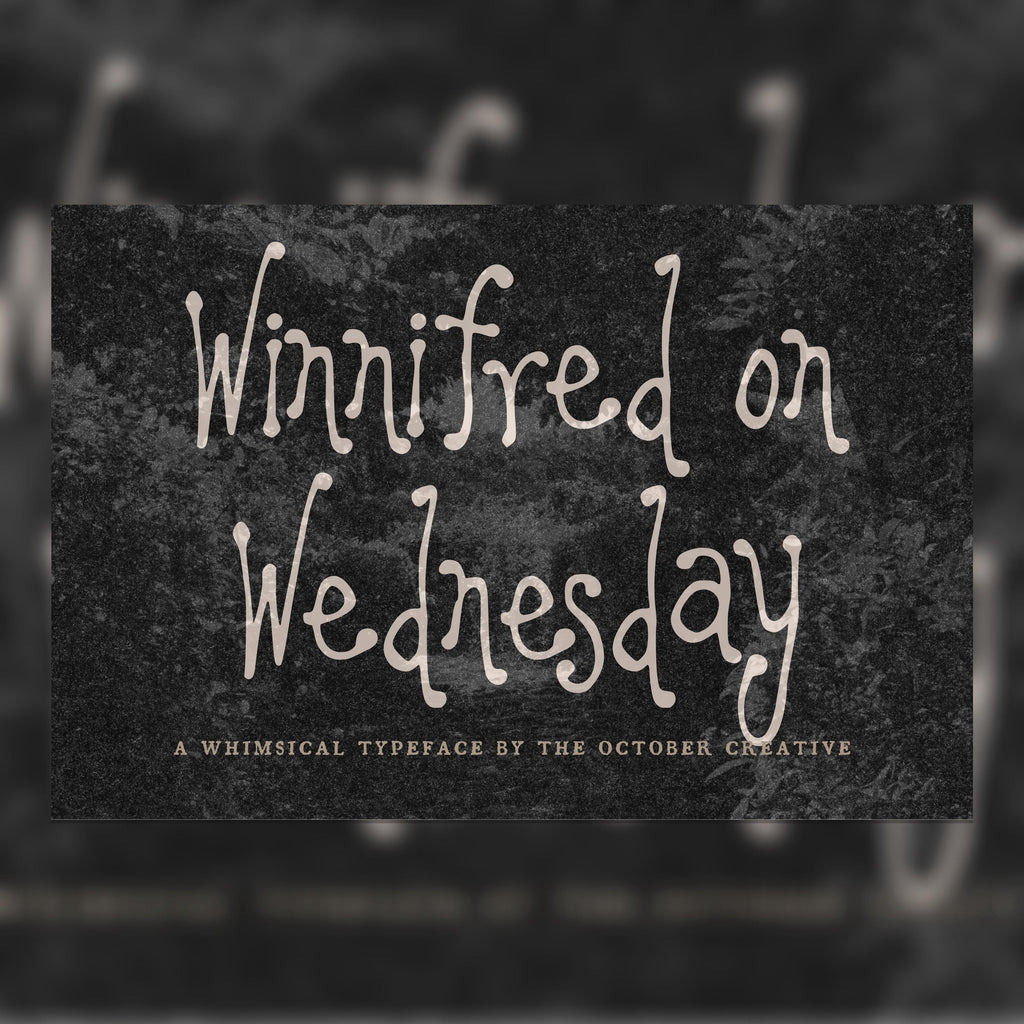 Winnifred on Wednesday Font, preview 1