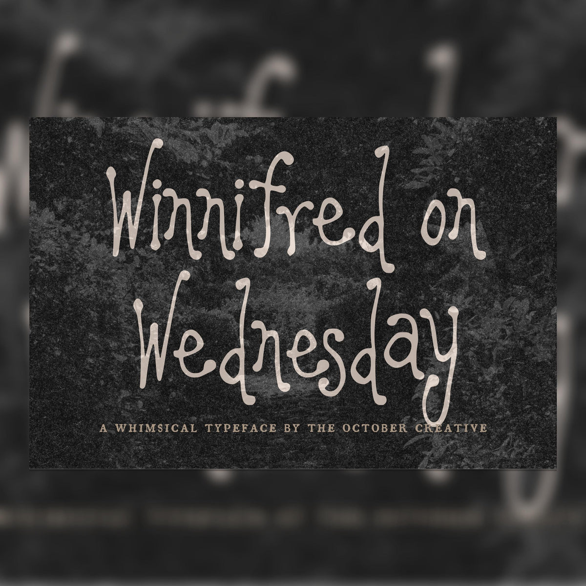 Winnifred on Wednesday Font, preview 1