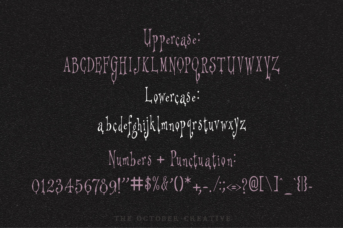 Bite the Velvet Font, preview 3