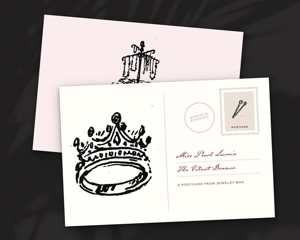 Jewelry Box Doodle Pack, postcard