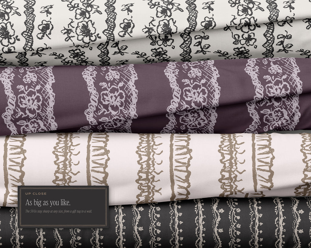 Lace & Trims Seamless Pattern Bundle, as big as you like