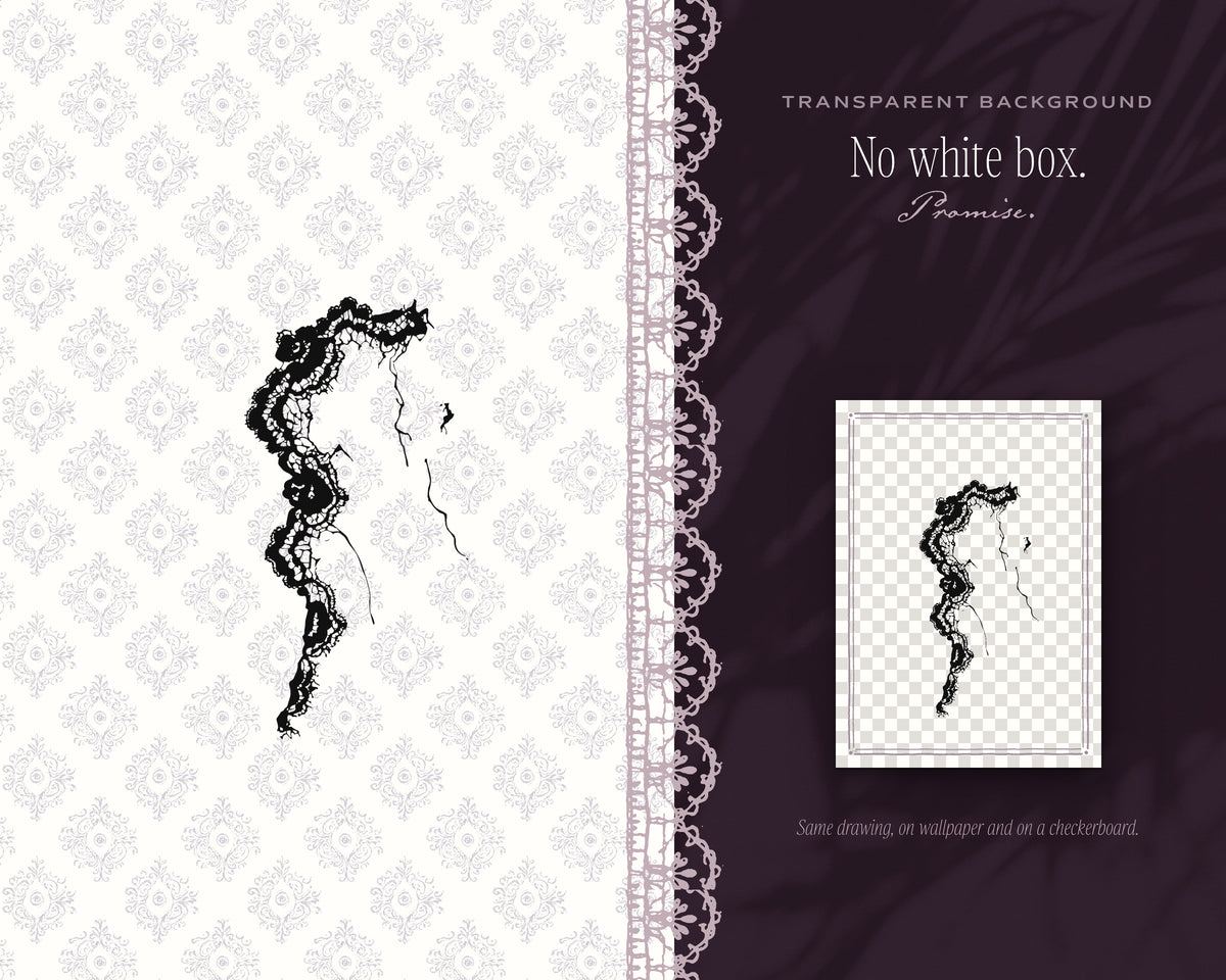 Lace Design Assets, no white box