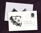 Lace Design Assets, postcard