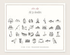 Lake Life Doodle Pack, everything in the set