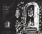 Las Posadas Doodle Pack, up close