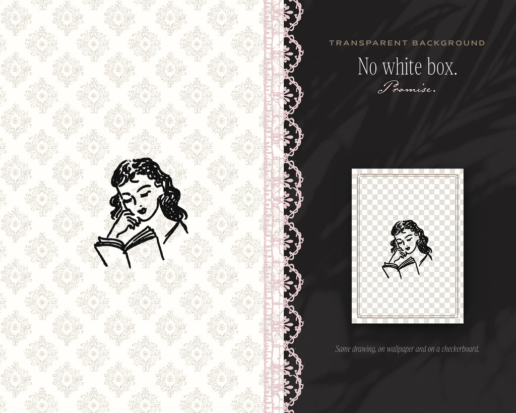 Librarian Life Doodle Pack, no white box