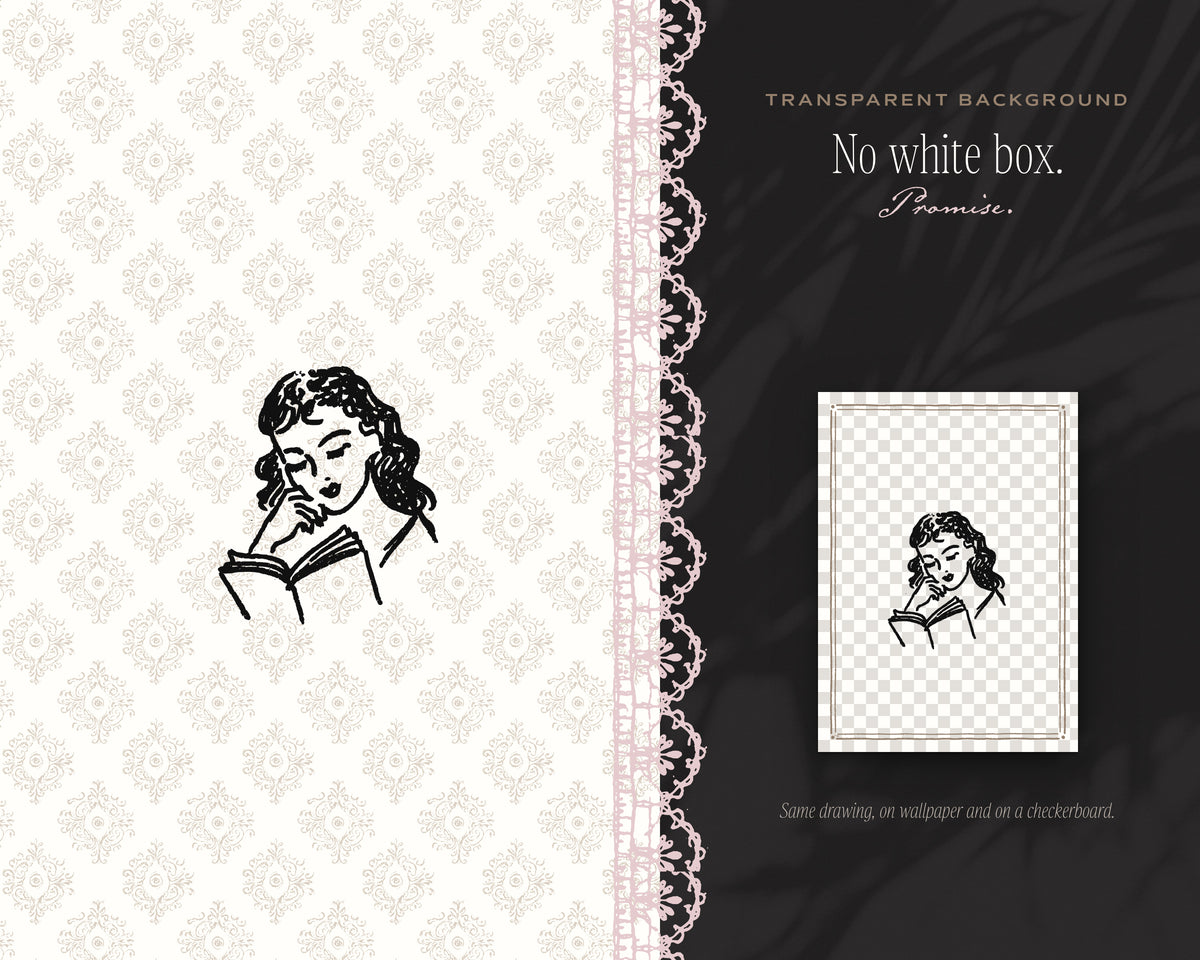 Librarian Life Doodle Pack, no white box