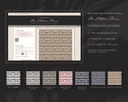 Library & Letters Seamless Pattern Bundle, The Pattern Room recoloring tool
