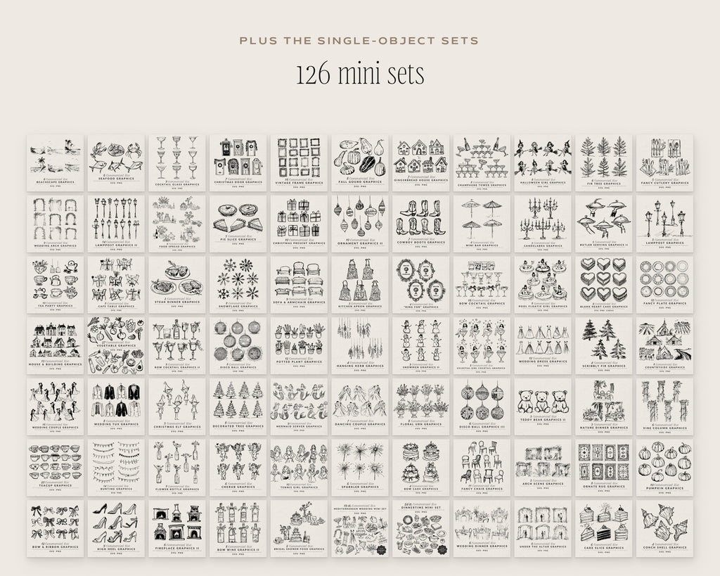 Mega Lifetime Doodle Bundle, mini doodle sets