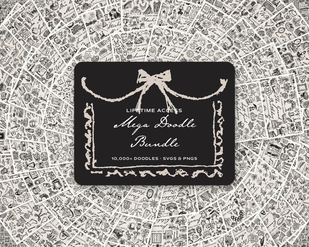 Mega Lifetime Doodle Bundle, every doodle pack at once