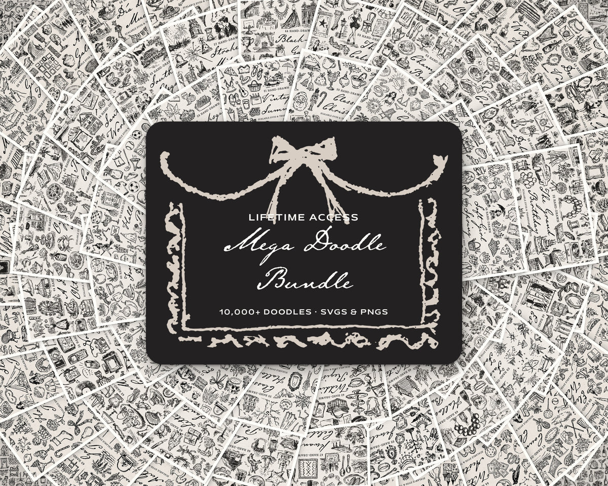 Mega Lifetime Doodle Bundle, every doodle pack at once