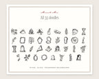 Memento Mori Doodle Pack, everything in the set