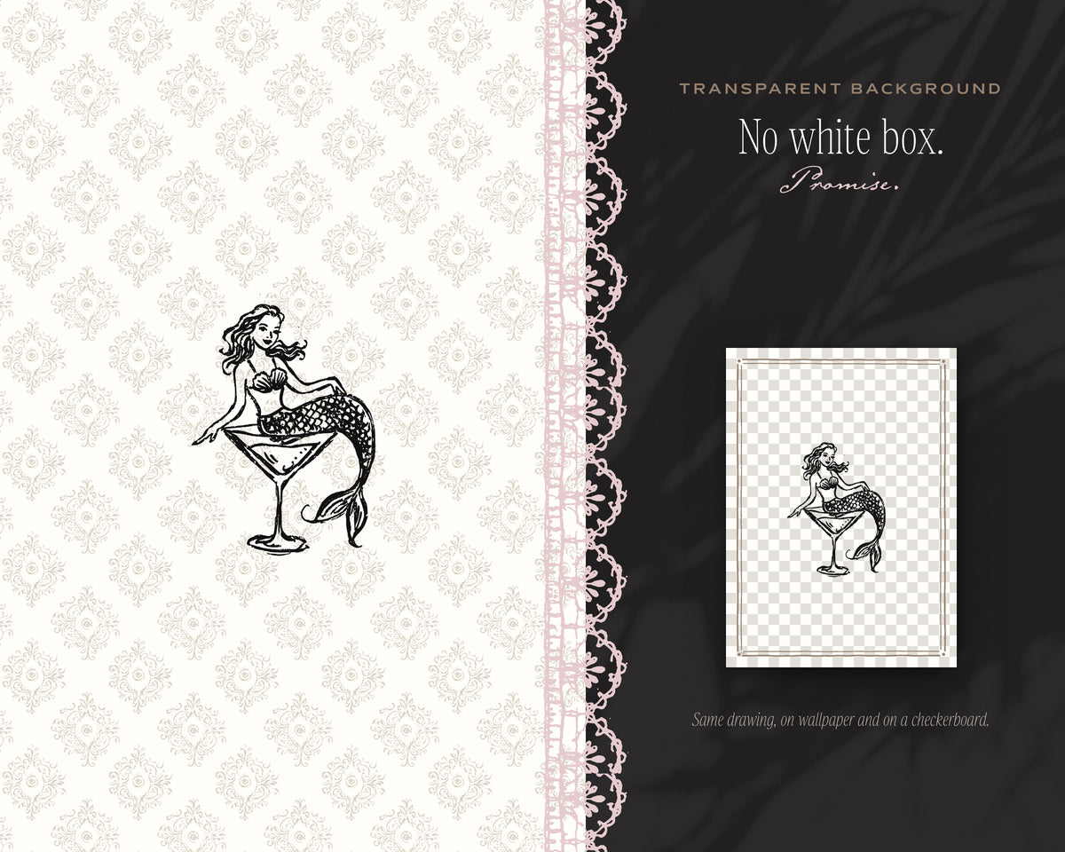 Mermaids Doodle Pack, no white box