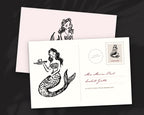 Mermaids Doodle Pack, postcard