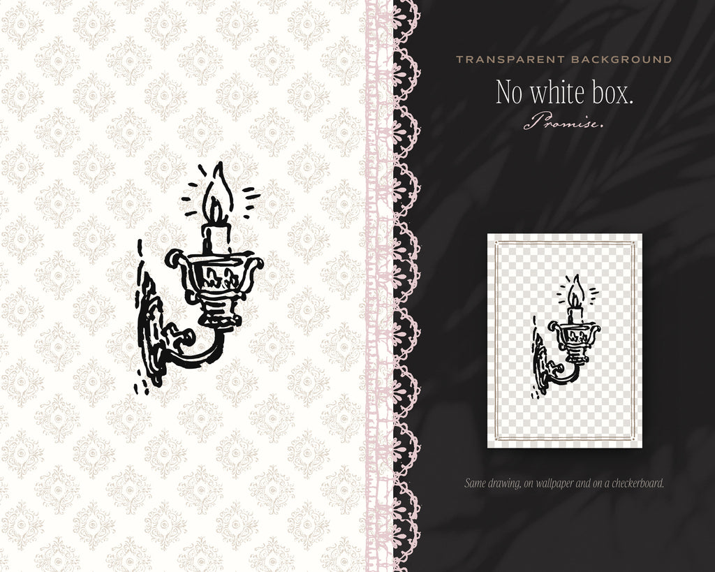 Messy Coquette Doodle Pack, no white box