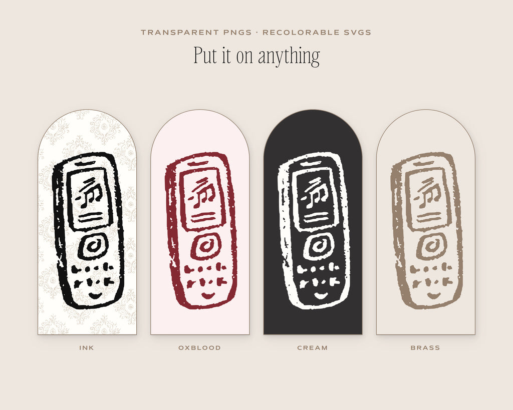 Nostalgic Tech Doodle Pack, put it on anything