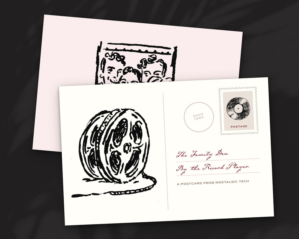 Nostalgic Tech Doodle Pack, postcard