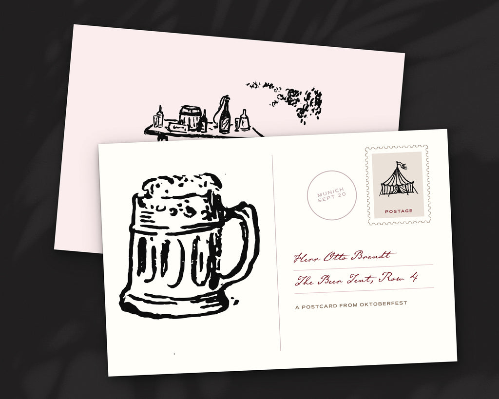 Oktoberfest Doodle Pack, postcard