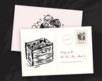 Oyster Bar Doodle Pack, postcard