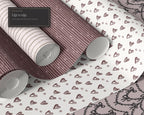 Pearls & Hearts Seamless Pattern Bundle, edge to edge