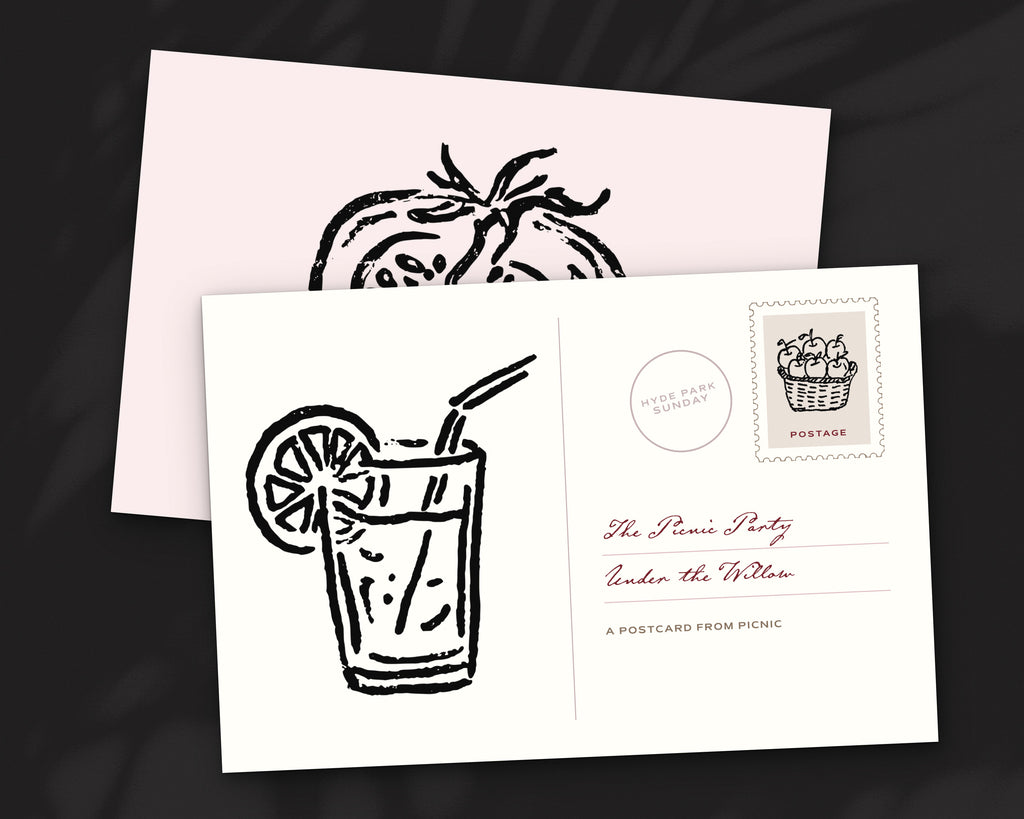 Picnic Doodle Pack, postcard