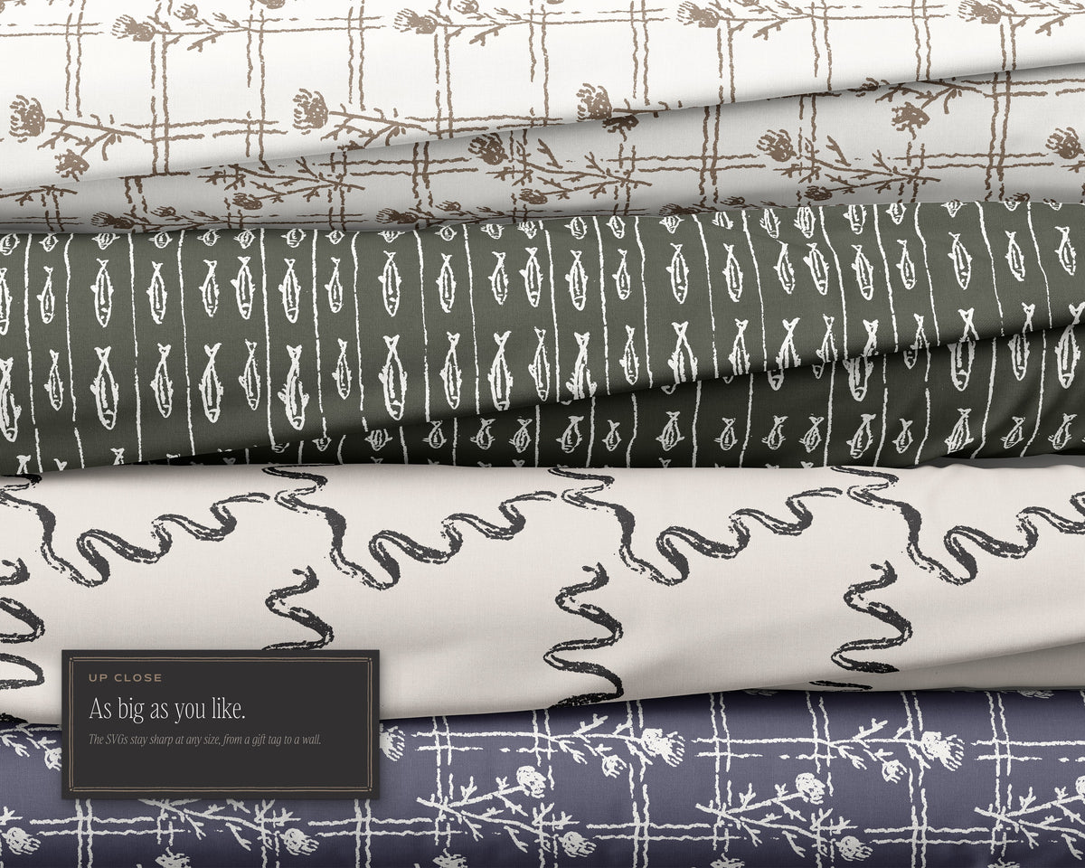 Plaids & Stripes Seamless Pattern Bundle, as big as you like