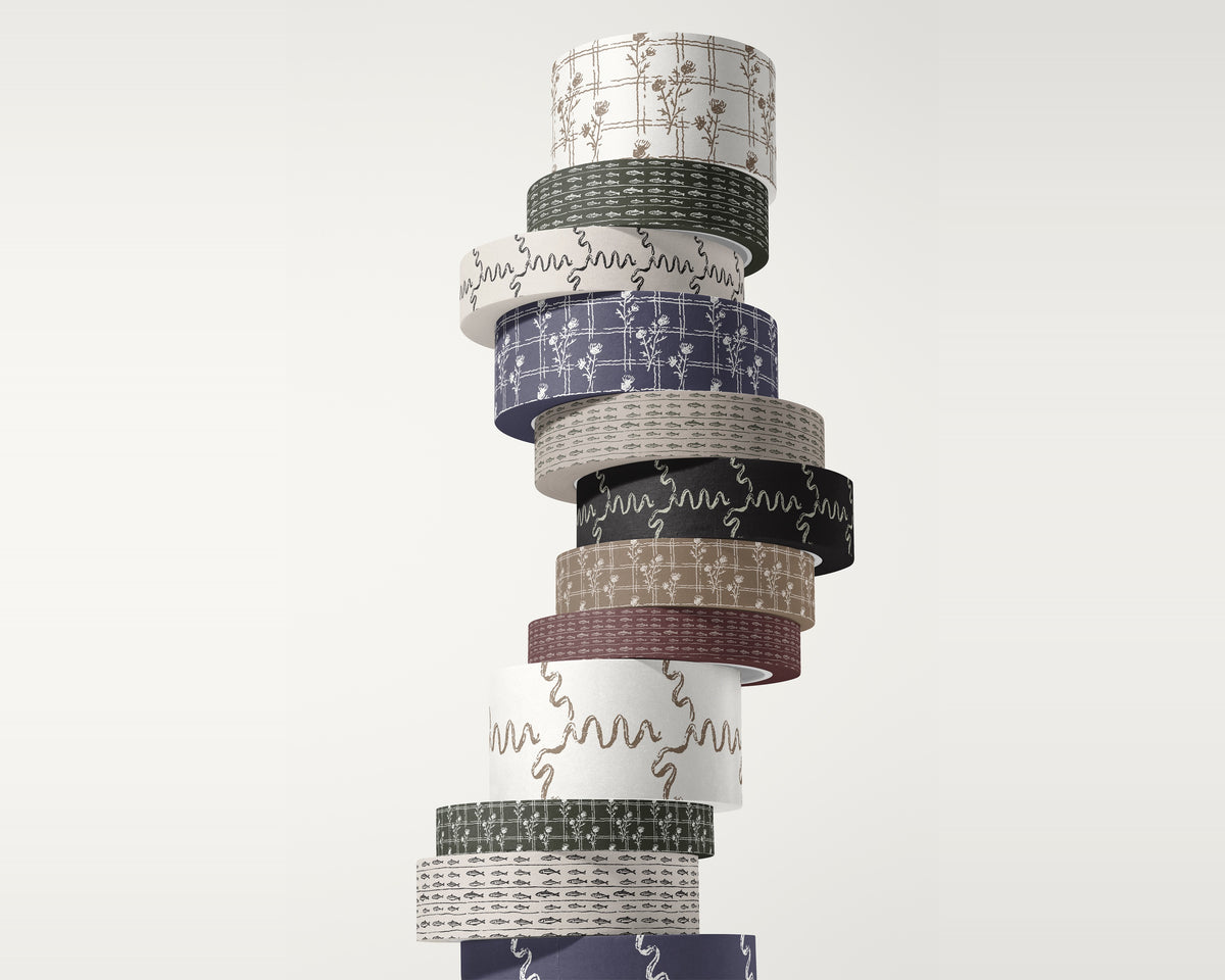 Plaids & Stripes Seamless Pattern Bundle, packaging tape