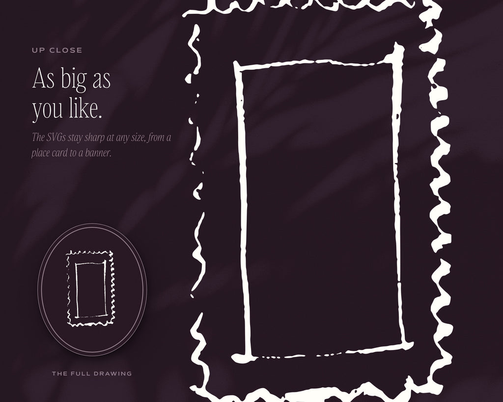 Postage Stamp Design Assets, up close