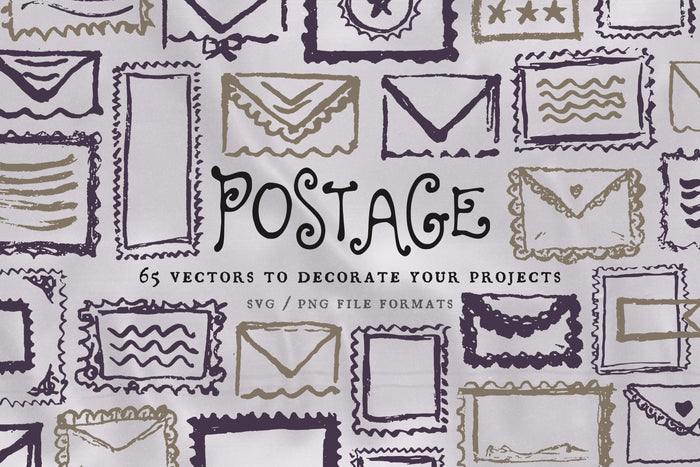 Postage Stamp Design Assets