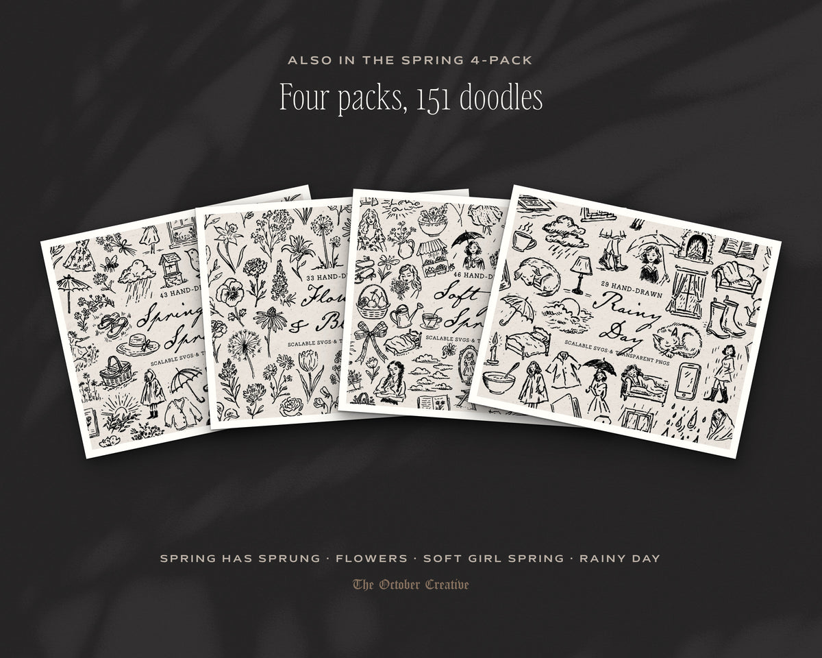 Rainy Day Doodle Pack, also in the bundle