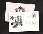 Red Carpet Doodle Pack, postcard