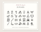 Scottish Countryside Doodle Pack, everything in the set