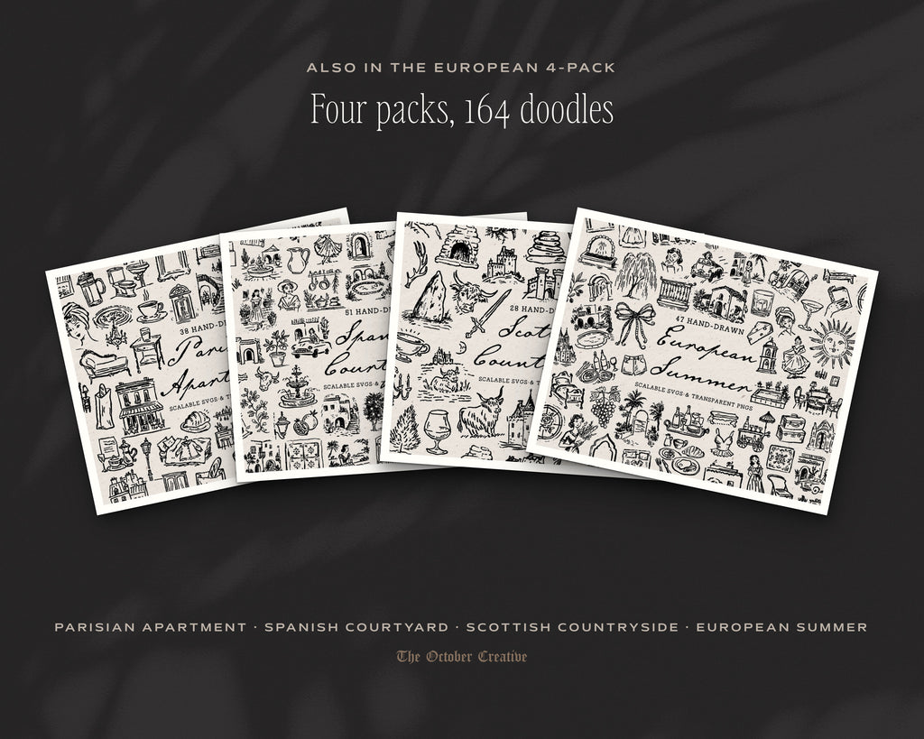Scottish Countryside Doodle Pack, also in the bundle