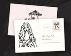 Soft Girl Spring Doodle Pack, postcard